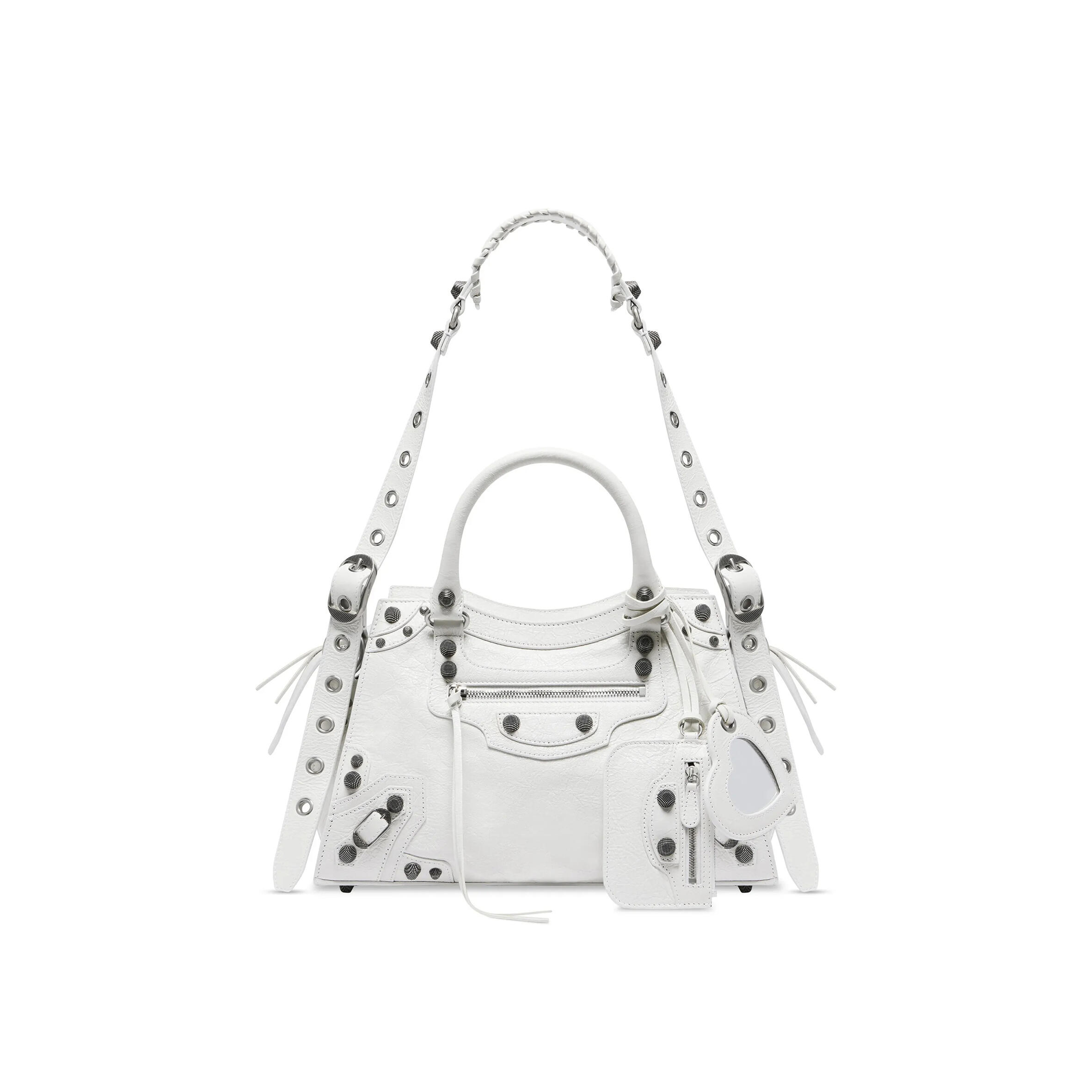 BALENCIAGA NEO CAGOLE CITY IN WHITE 736046210B09104 (33*21*13.5cm)